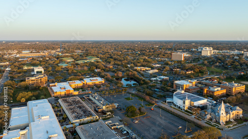 Suburban area in Jacksonville  Florida.
