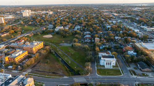 Suburban area in Jacksonville, Florida.