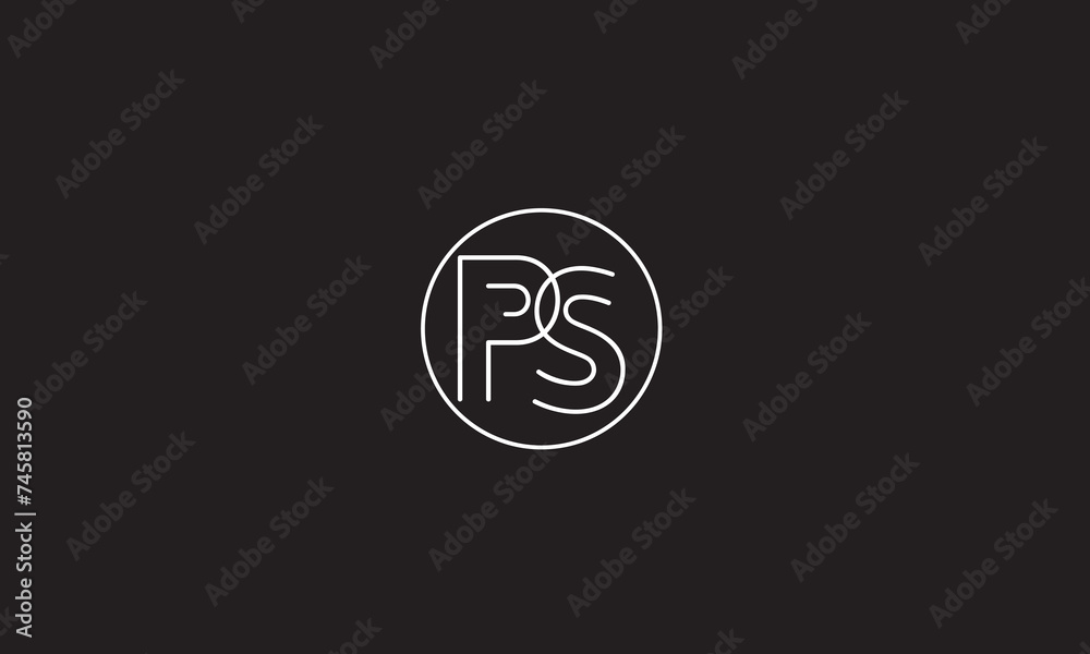 PS, SP, S, P Abstract Letters Logo Monogram PS, SP, S, P Abstract Letters Logo Monogram