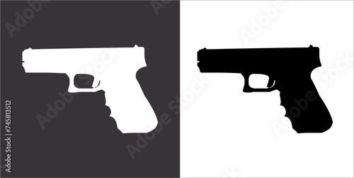 Illustration vector graphics of gun icon