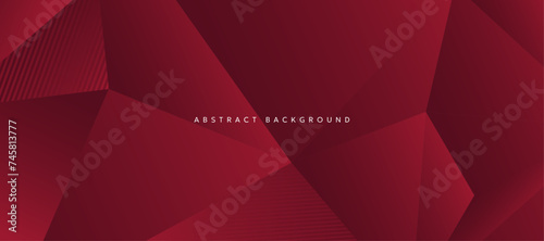 dark red abstract polygon background