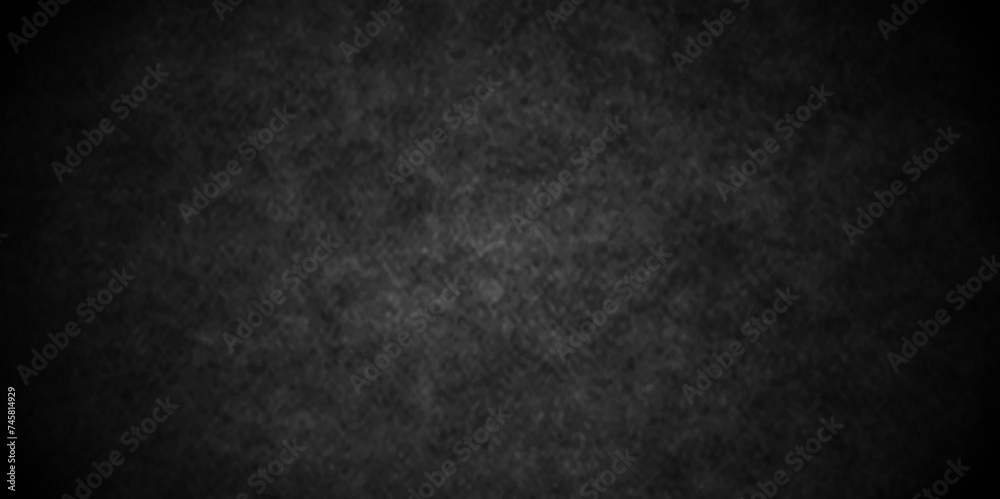 Abstract dark black and stone grungy wall backdrop background. Blank black concrete texture surface background. dark texture chalk board and black board background. - obrazy, fototapety, plakaty 