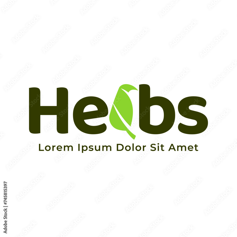 Herbs drink logo. Organic Drink Cup Logo Design Template
