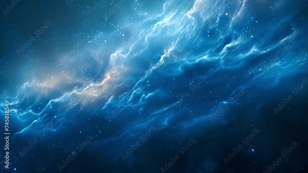 Enchanting blue fog evokes starry night vibes. Enchanting blue fog evokes starry night vibes.