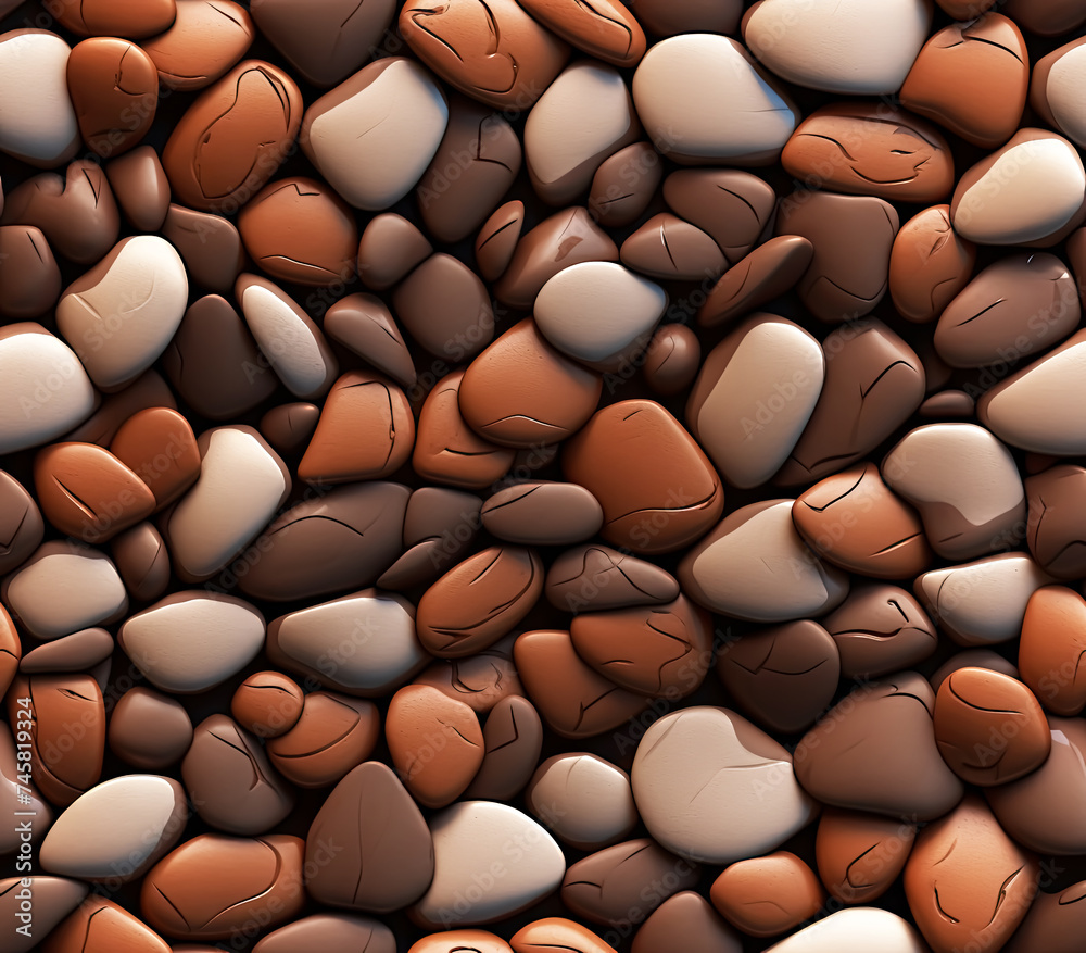 Brown Stones Seamless Pattern Background Texture Brown Stones Seamless Pattern Background Texture