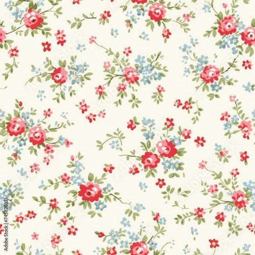 Ditsy Cream pattern.