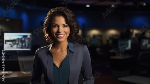 Female TV reporter 