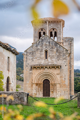 hermitage of San Pedro de Tejada, Romanesque hermitage, Puente-Arenas, the Merindad de Valdivielso, Burgos, Spain photo