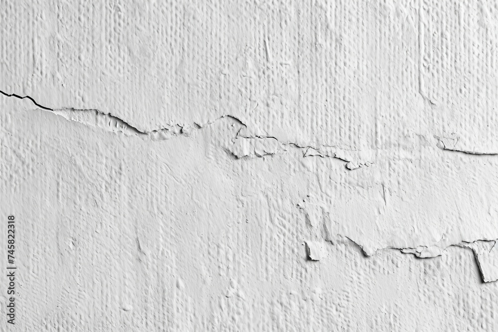 Obraz premium ざらざらした白い壁紙の背景テクスチャ, Generative AI