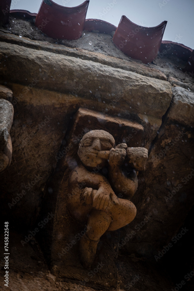 collegiate church of San Pedro de Cervatos, Romanesque, Cervatos, municipality of Campoo de Enmedio, Cantabria, Spain