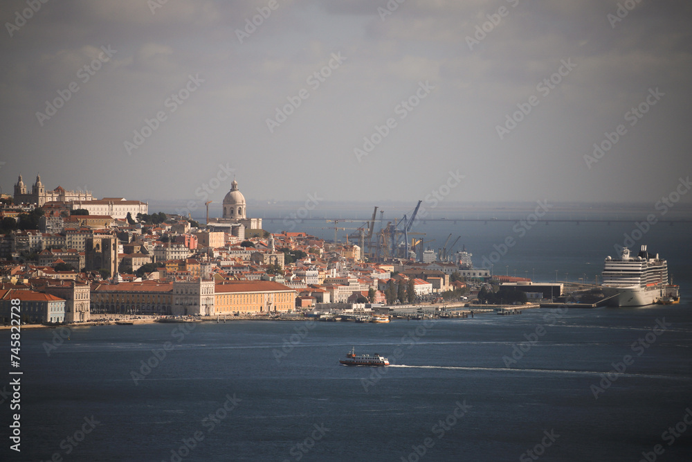 high angle view of Lisbon, Portugal