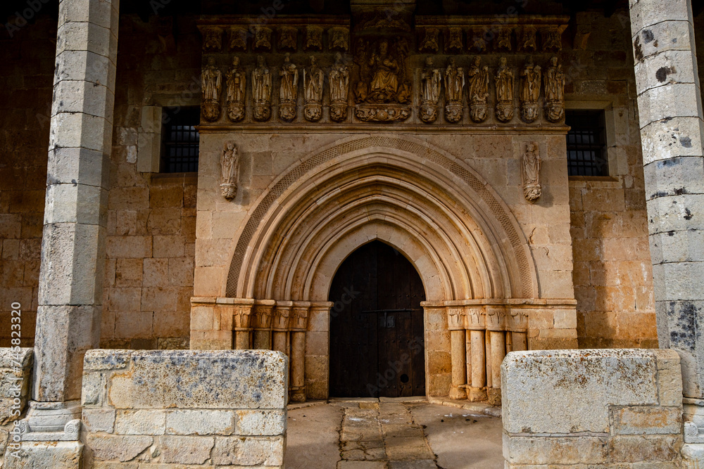 Parish Romanesque temple dedicated to the Assumption of the Virgin, Pisón de Castrejón, Palencia, Spain
