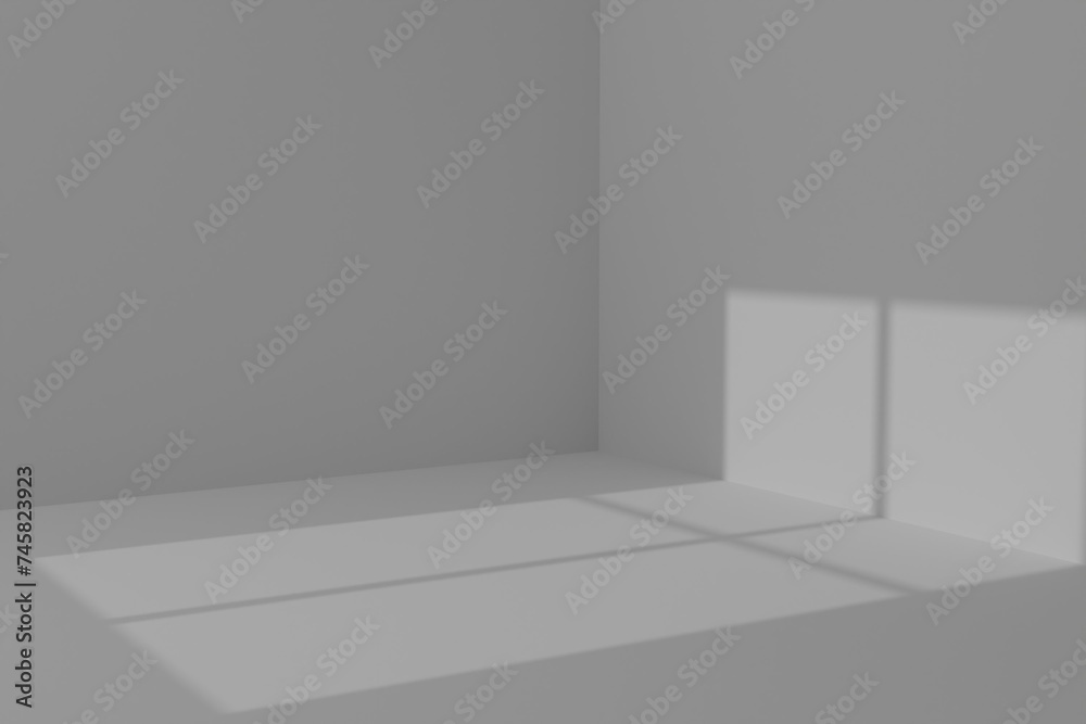 Fototapeta premium window shadow in an empty room