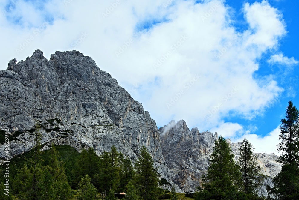 Austrian Alps-outlook from the cable car to Dachstein Austrian Alps-outlook from the cable car to Dachstein