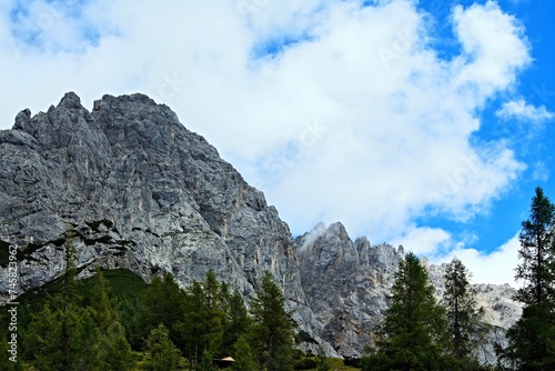 Austrian Alps-outlook from the cable car to Dachstein