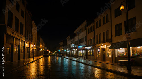empty street in the night © Amos
