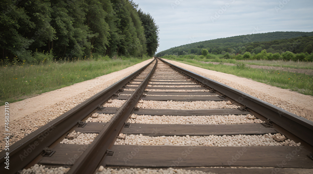 railway in the countryside railway in the countryside