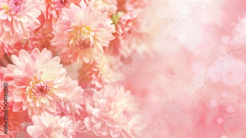 Soft Pink Blossoms with Bokeh Background