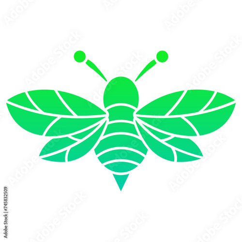 Bee Insect Flat Gradient Style