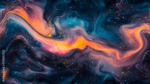 Neon Marble Swirl: A Vibrant Display of Neon Colors in a Background