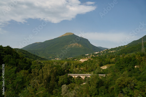 View of Civitella del Tronto, Abruzzo, Italy