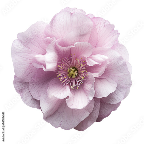 A flowers illustration realistic style. On transparent background. png.