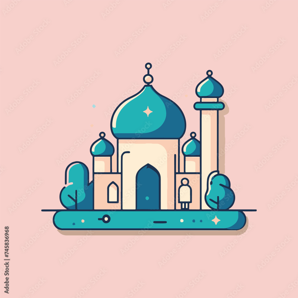 mousque ramadhan vector illustration