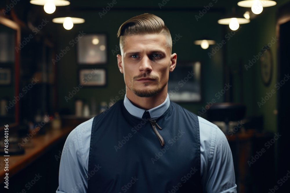 Fototapeta premium barber shop salon concept