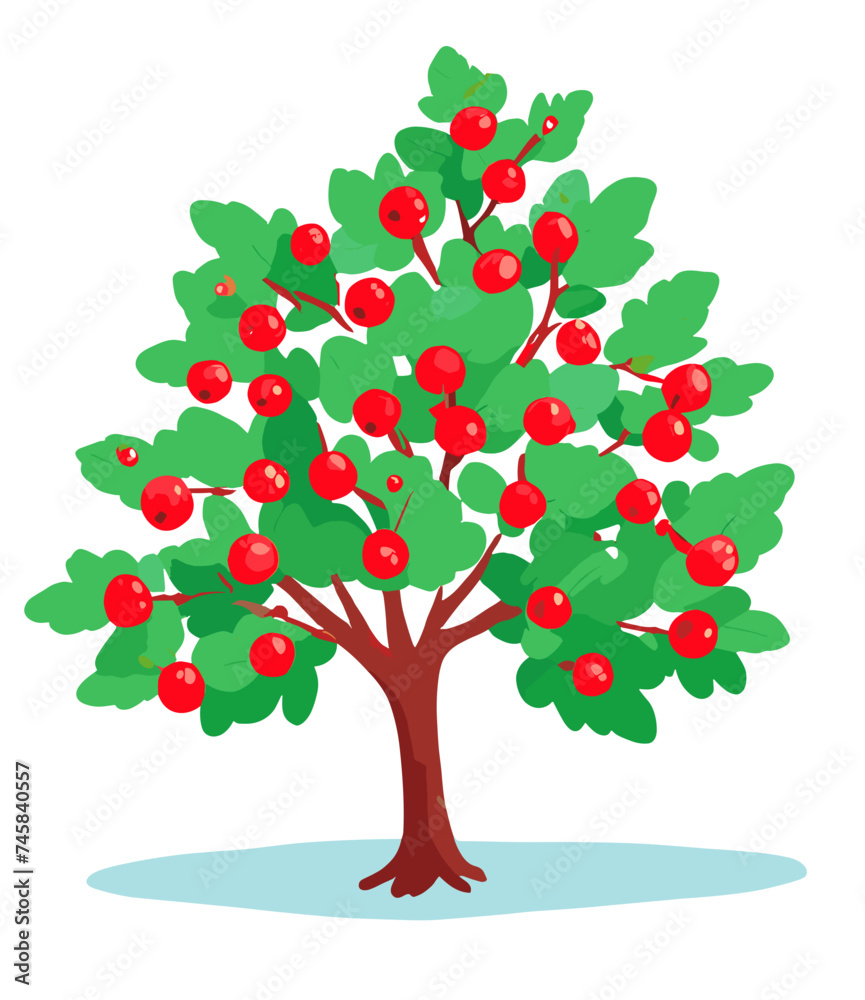 Fototapeta premium tree with red apples