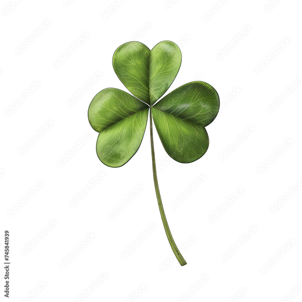 St. Patrick's Day Clover Icon in 3D Design St. Patrick's Day Clover Icon in 3D Design
