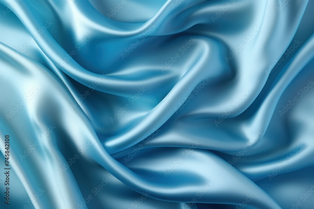 Smooth elegant blue silk or satin texture can use as background Smooth elegant blue silk or satin texture can use as background