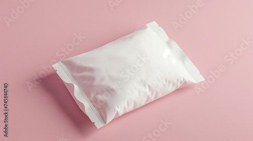 White plastic bag mockup