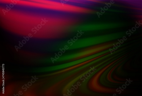 Dark Multicolor, Rainbow vector template with abstract lines.