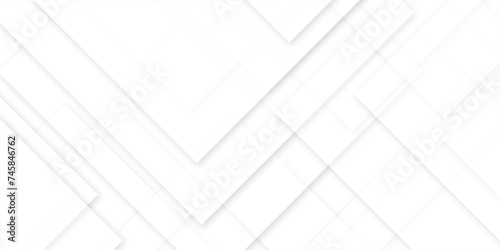 Abstract white diamond triangle and square shape in modern pattern background .Abstract seamless modern white color transparent technology concept geometric line vector background design .