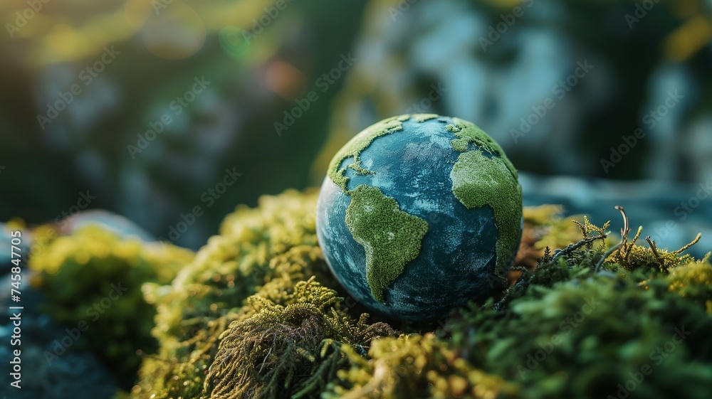 The theme of ecology, purity and protection of nature and its environment. Eco-friendly, Earth eco day concept.