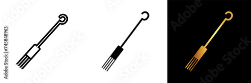 Tattoo Needle icon., this symbolizes the essence of tattooing, showcasing the fine craftsmanship and attention to detail that goes into every piece of body art.