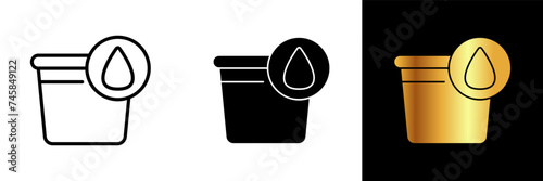 Ink Cups icon, a symbol of precision and convenience. This icon embodies the essential role that ink cups play in the tattooing process.