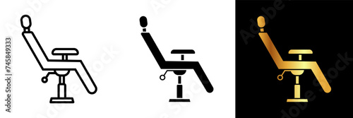Tattoo Chair icon. This symbolizes not just a piece of furniture, but an essential element in the tattooing process, ensuring both the artist and the client experience optimal. 