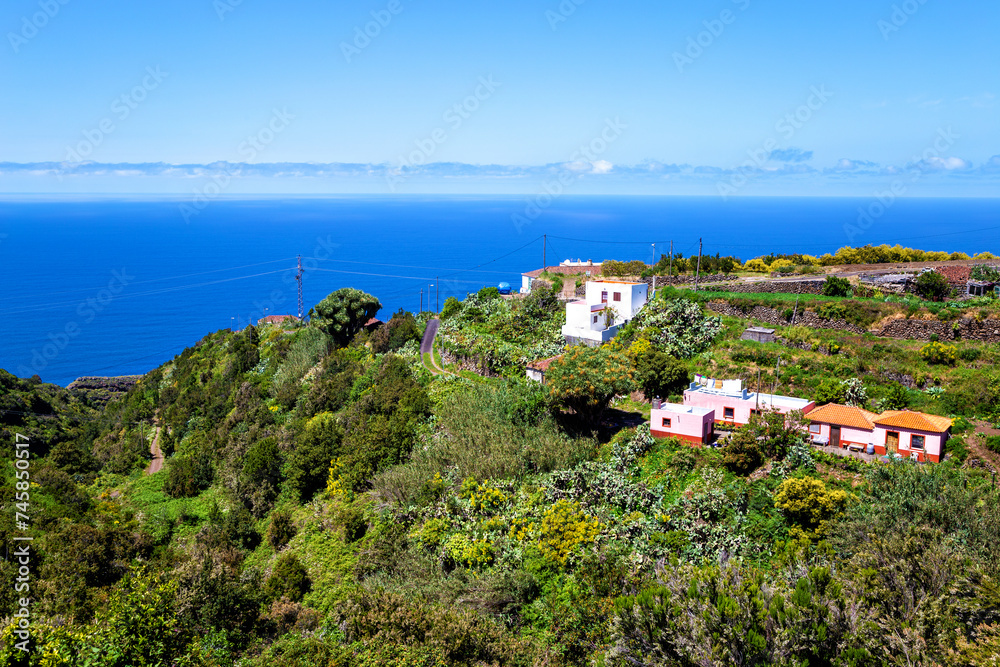 Small village on the Island La Palma, Canary Islands, Spain, Europe.