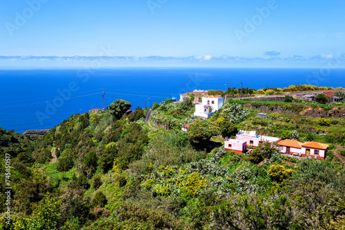 Small village on the Island La Palma, Canary Islands, Spain, Europe.