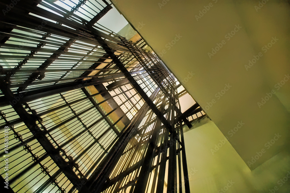 Fototapeta premium Elevator shaft