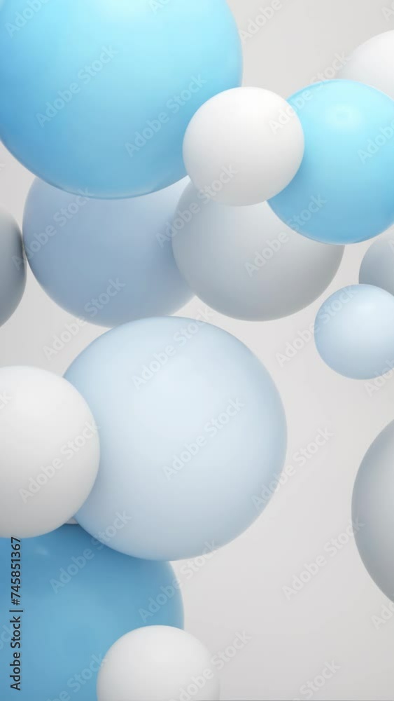 Colorful Floating Balls Vertical 4k Animation Colorful Floating Balls Vertical 4k Animation
