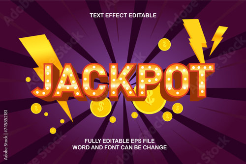 TEXT EFFECT EDITABLE JACKPOT FREE