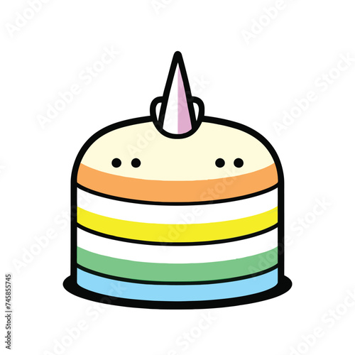 birthday cake with candles