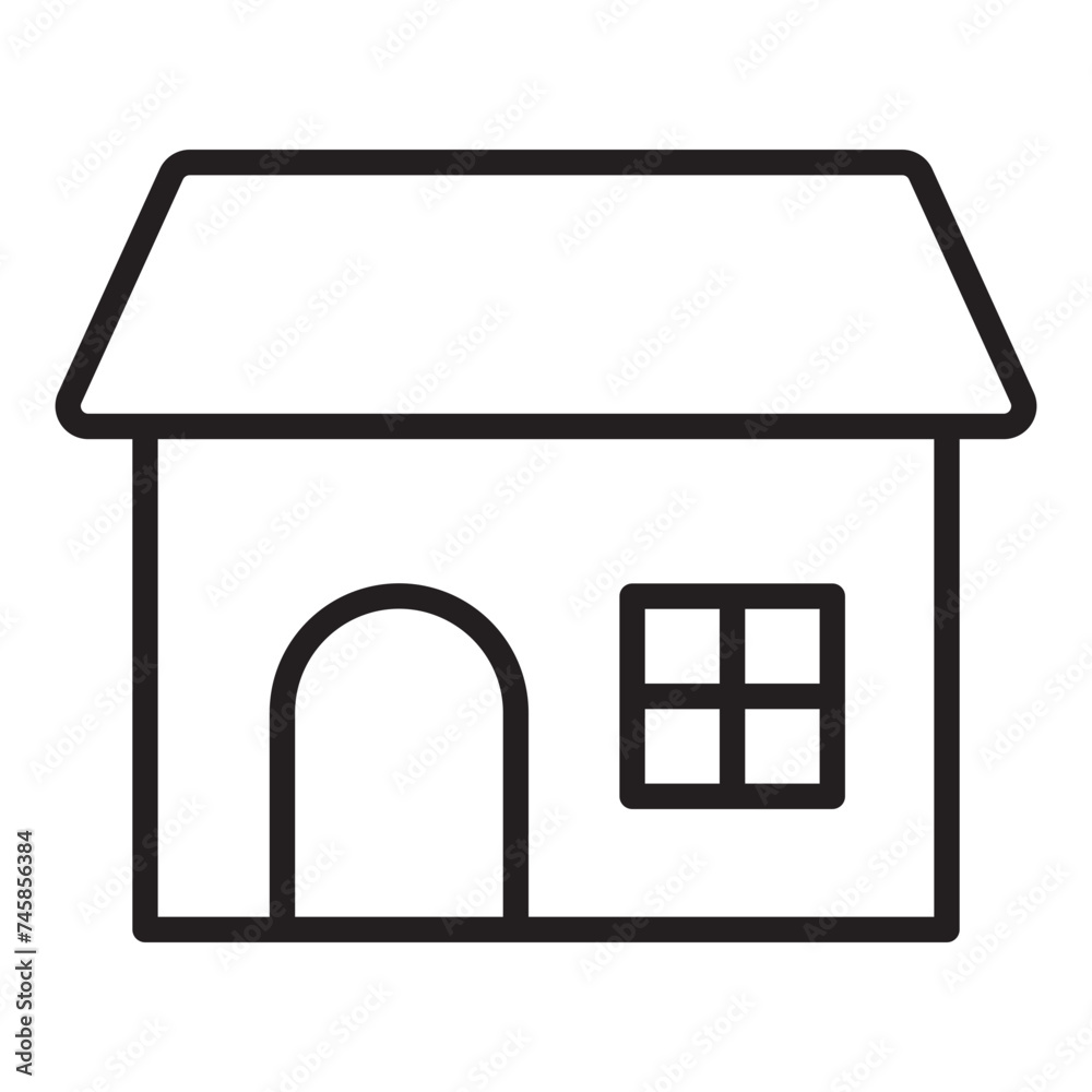 Home line icon. Home line icon.