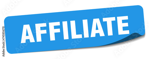 affiliate sticker. affiliate label