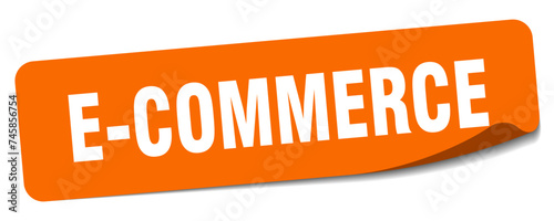 e-commerce sticker. e-commerce label
