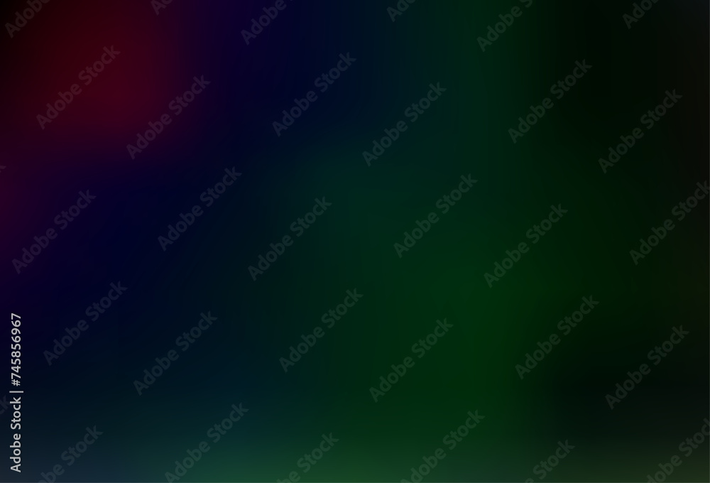 Fototapeta premium Dark Multicolor, Rainbow vector blurred shine abstract background.