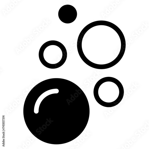 Bubble icon, Soap foam, fizzy drink, oxygen bubbles icon