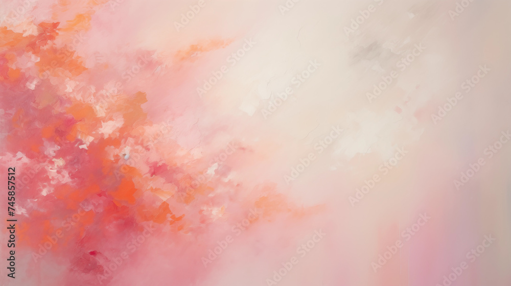 Ethereal Pink and Red Abstract Watercolor grunge Background.